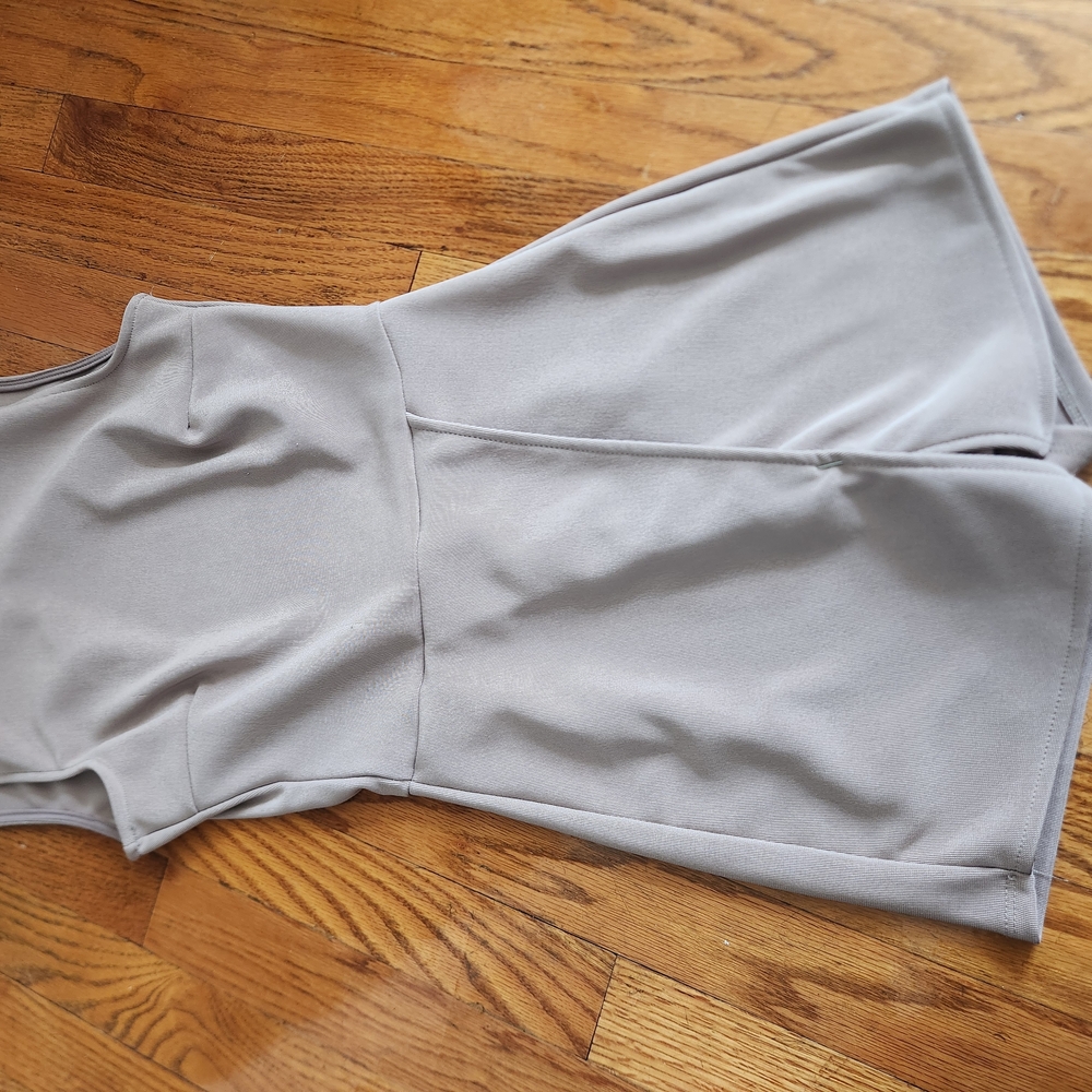 Gray Sleeveless Romper